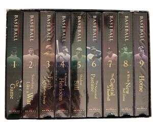 Baseball A Film by Ken Burns Nine Inning Boxed VHS 9 Tape Set New 1994